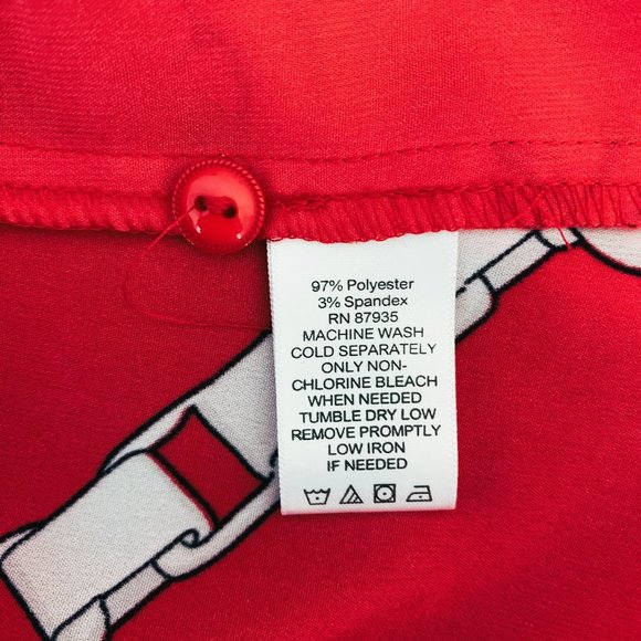 SUSAN GRAVER Chain Link Long Sleeve Tie Front Shirt - Picture 4 of 4